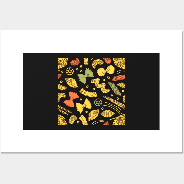 Pasta Pattern Wall Art by edwardecho